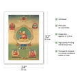 thumbnail image 2 of Yuthok Yontan Gonpo the Younger - Tibetan Doctor (Four Medical Tantras) - Vintage Tibetan Thangka Buddhist Painting - Fine Art Matte Paper Print (Unframed) 24x32in, 2 of 4