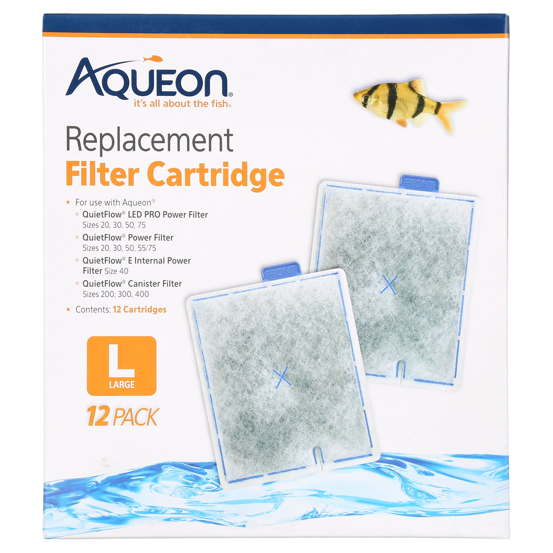 Aqueon Replacement Filter Cartridge Med 12PK 
