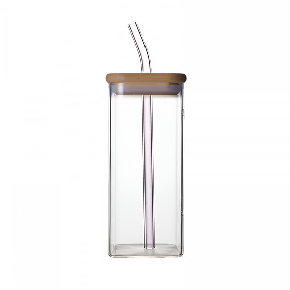 ACDANC 2026 New Glass Cups with Lids&Straws,20Oz Glass Tumbler with Straw&Handle,Iced Coffee Cups with Lids-Bamboo Lid&On the Go Lid,Smoothie Cup Leak Proof Tumbler with Silicone Sleeve