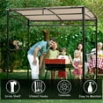 thumbnail image 7 of GVN 7 x 4.5 Feet Grill Gazebo Outdoor Patio Garden BBQ Canopy Shelter-Beige, Full Waterproof Outdoor Party Event Tents for Outside Party Waterproof Tent BBQ Shelter, 7 of 7