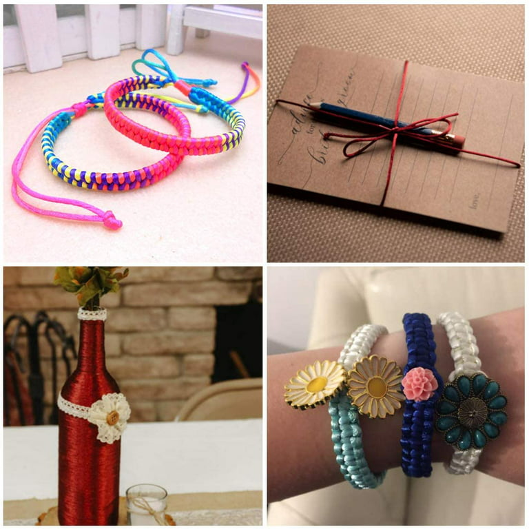  TEHAUX 30Pcs DIY Jewelry Rope Bracelet Cord 1mm Nylon