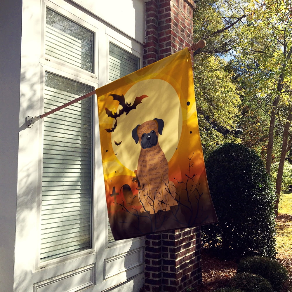 Carolines Treasures BB4383CHF Halloween Brindle Boxer Flag Canvas House Size
