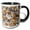 Black/White, variant on 3drose, Cute Cool Fun Assorted Dogs and Cats Abstract Art Pet Design, 11oz Mug
