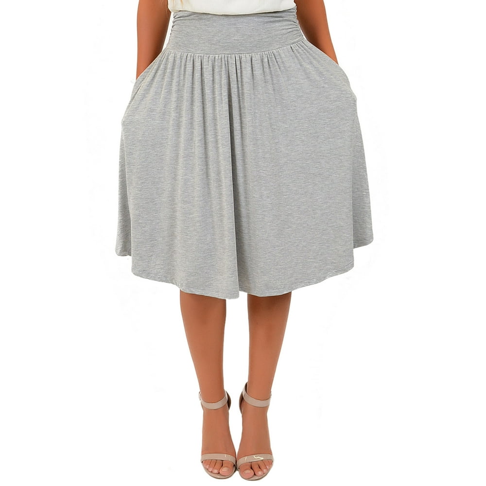 Stretch Is Comfort - Women's Regular and Plus Size Pocket Skirt ...