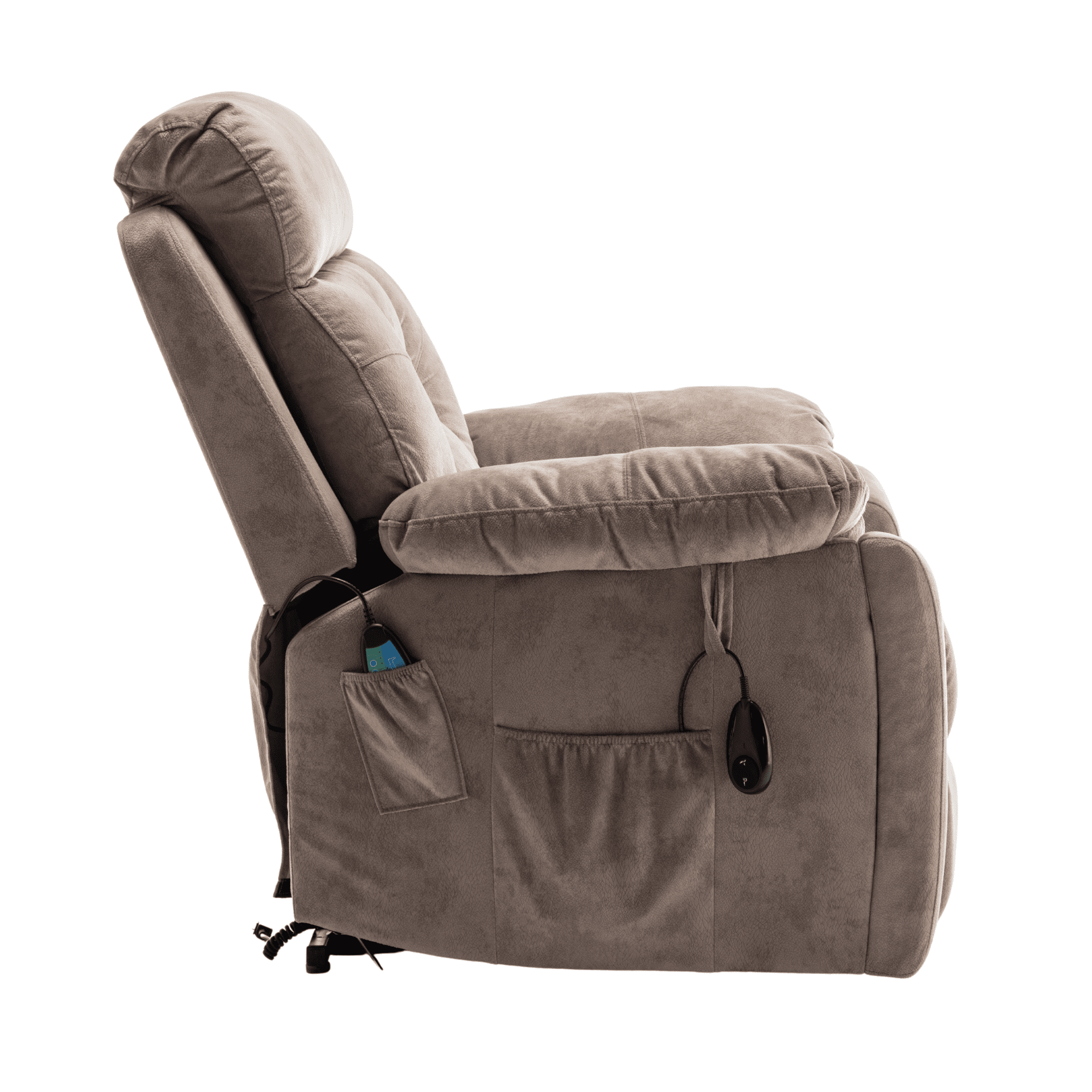 JUUXO Oversized Lift Recliner Chair, 26-inch Extra Wide Seat Big Man Recliner, Large Power Lift Chair with Heated Massage & Hidden Cup Holder