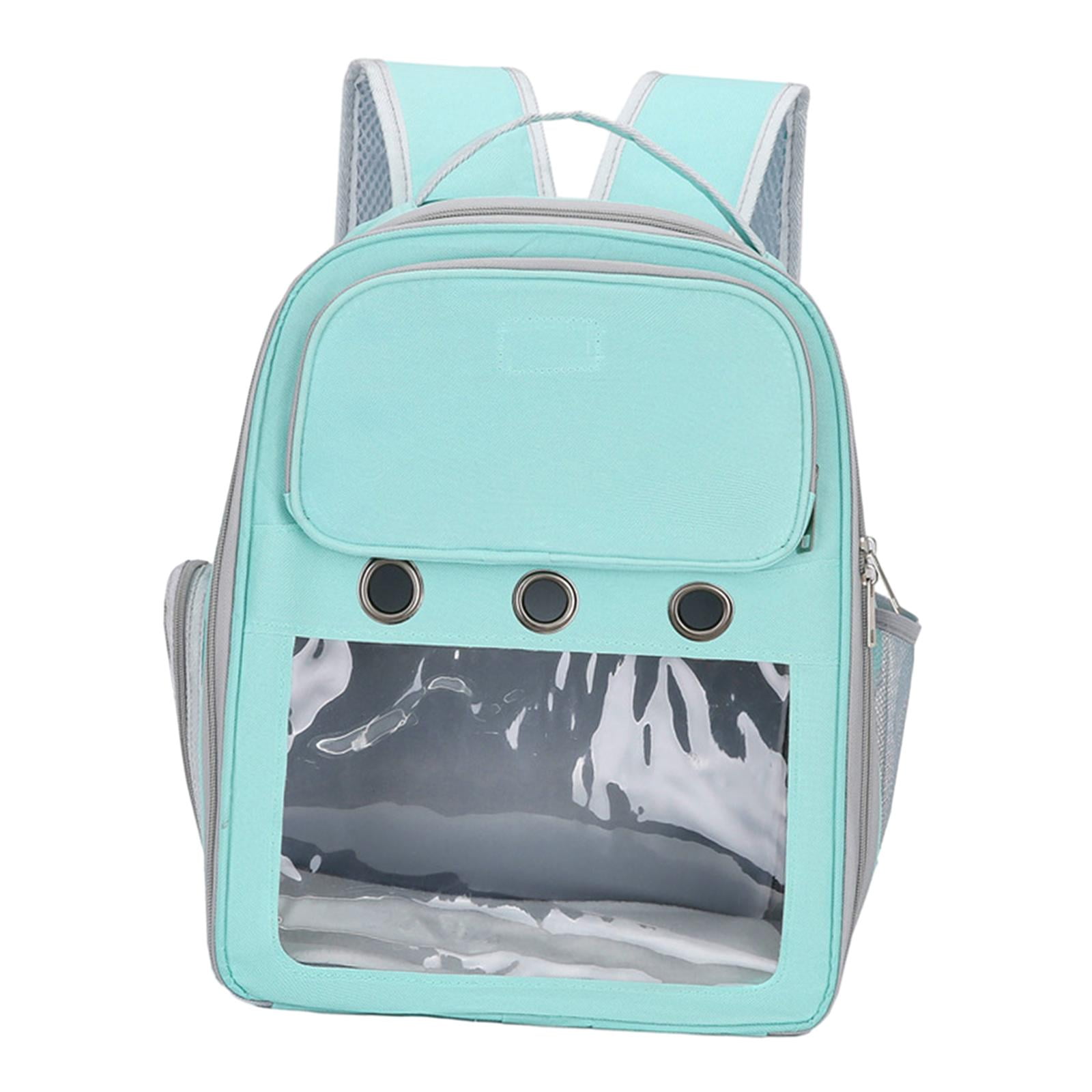 Cat Backpack Carrier Pet Hiking Backpack for Small Medium Dogs Cats Oxford Cloth Clear Window Carrying Bag for Camping