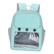 thumbnail image 5 of Mochila transportadora para mascotas, mochila de senderismo para mascotas, ventana transparente, para gatos, perros y animales pequeños, transportador Verde, 5 of 10
