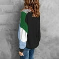 thumbnail image 4 of IROINNID Womens Sweater Button Down Pullover Sweater Color Block Loose Mid-Length Long Sleeve Button Blocking Knitted Tops Blouse, 4 of 6