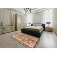 thumbnail image 5 of Ahgly Company Machine Washable Indoor Square Traditional Fall Leaf Brown Green Area Rugs, 8' Square, 5 of 7