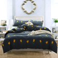 thumbnail image 3 of Juego de cama Vhermosa tamaño king con funda de edredón y fundas de almohada de algodón flores amarillas, 3 of 8