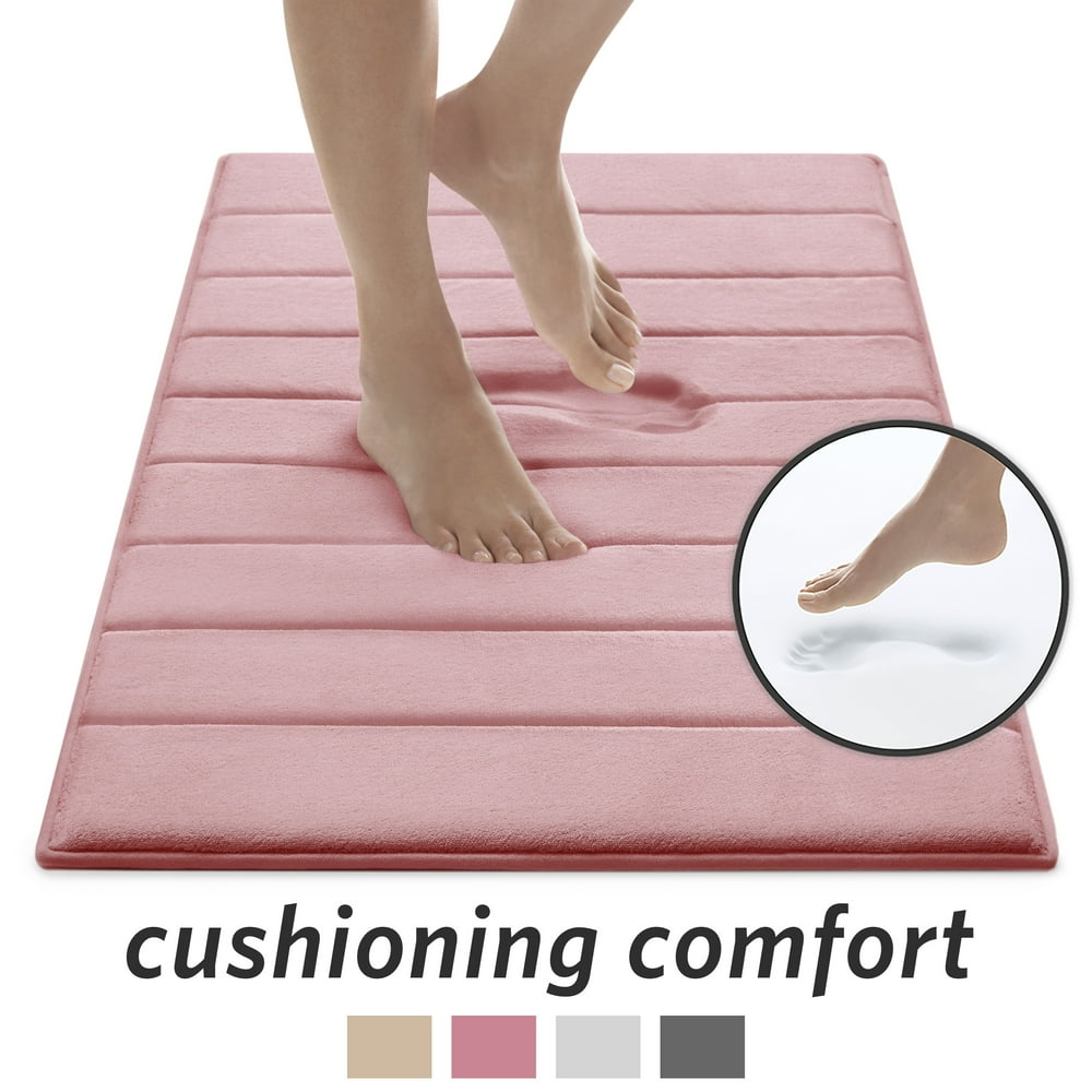 MICRODRY Ultra Absorbent CoreTex Memory Foam Bath Mat with GripTex Skid