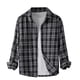 thumbnail image 2 of Blusa y camisa de manga larga con cuello vuelto, nueva camisa informal a cuadros para hombre, blusa holgada juvenil de manga larga con cuello vuelto, blusa de poliéster para hombre, 2 of 7