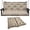 Khaki, variant on Outdoor Swing Cushions, Waterproof Bench Cushion 2-3 Seater, hickened Bench Cushion with Ties for Patio,Backyard,Garden and Lawn