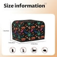 thumbnail image 5 of Picia Animals Under Water Print 2 Slice Toaster Cover , Toaster Protector Dustproof Kitchen Appliance Cover, Kitchen Appliance Dustproof Protector, 5 of 7