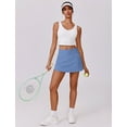 thumbnail image 4 of Pinspark Tennis Skirts for Women V-Waisted Athletic Skort Quick Dry Golf Skirts with 2 Pockets Shorts, 4 of 6