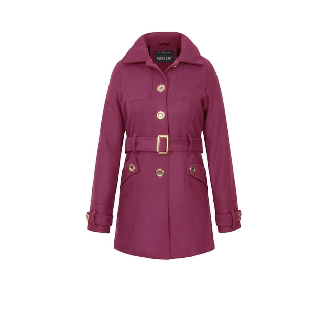 Abrigo Keniani André Badi rosa Mediana con gorro desmontable