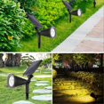 thumbnail image 4 of Lampe solaire d'extérieur 4 LED pour pelouse, jardin, cour, allée (blanc chaud, 2 W), 4 of 4