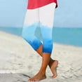 thumbnail image 4 of Pantalones de Yoga para Mujer, Cintura Elástica Impresa Capris para Uso Casual, Poliéster Cómodo Y Elástico, 4 of 5