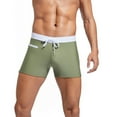 thumbnail image 4 of Dovford Men's Square Cut Swim Trunks and Drag Suit, Front Pocket, 4 of 6
