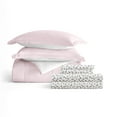 thumbnail image 7 of Noble Linens 7 Piece Bedding Bundle, Reversible Comforter and Patterned Sheet Set, King, 7 of 7