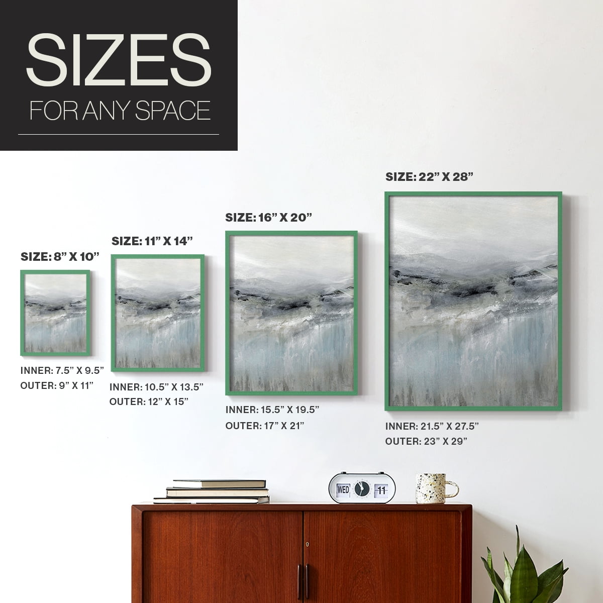 A Cool Wind in Paper Solid Wood 8 x 10 Framed Print