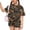 Coffee, variant on Outfits for Girls 10-12 Camo Maple Leaf Print Short Sleeve Crew Neck Tee Shirt and Loose Shorts Set Cute Summer Outfits