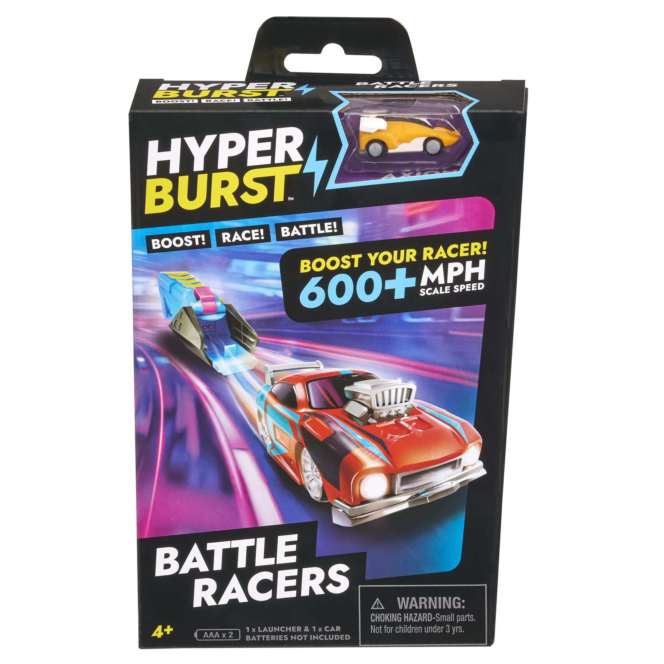 Hyper Burst - Battle Racers Orange Axion Car & Launcher