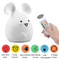 thumbnail image 2 of Portable Silicone Night Light For Children, Multi-Colored, Led Lamp, Usb Charging, Sensitive Faucet Control, Warm Bedroom Lights Mouse From Yuede, 2 of 7