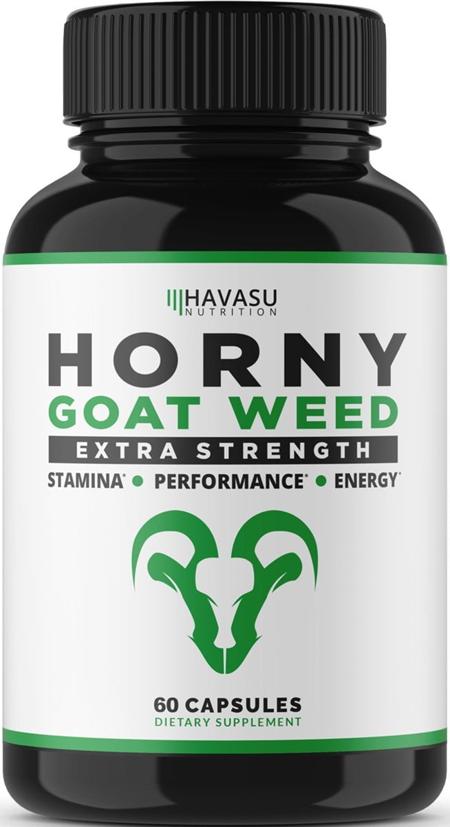 Extra Strength Horny Goat Weed Extract With Muira Puama, Maca Root, L