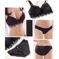 thumbnail image 6 of Wuffmeow Women Underwear Solid Sexy Lingerie Corset Push Up Bra Set Floral Lace Underwear Set, 6 of 6