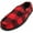 Red/Black, variant on NORTY Men's Loafer Slip-On Moccasin Slippers - Comfortable, Stylish, and Versatile