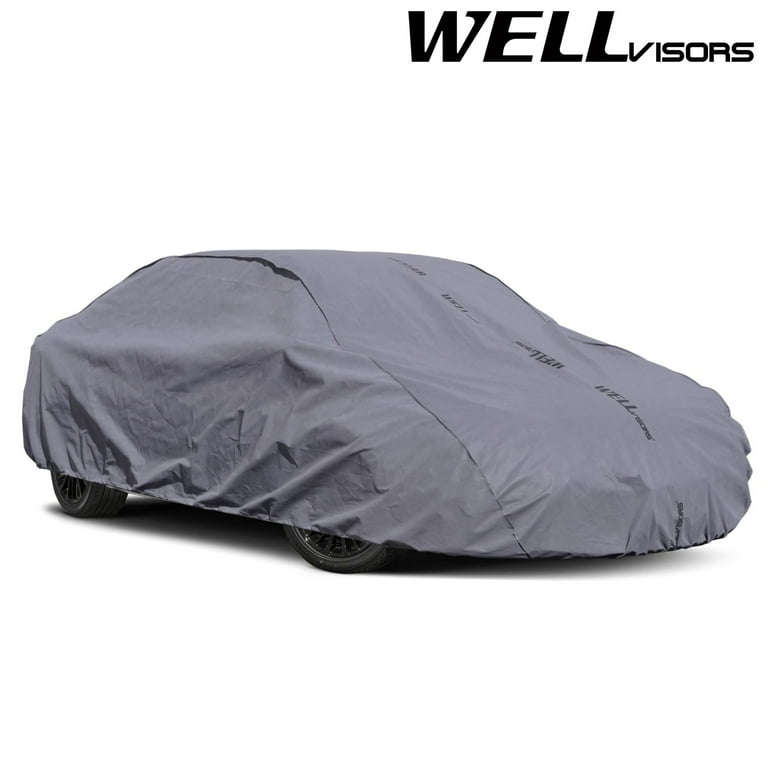 WellVisors All Weather UV Proof Gray Car Cover for 2013-2018 Audi S8 Sedan  3-6897878SN 