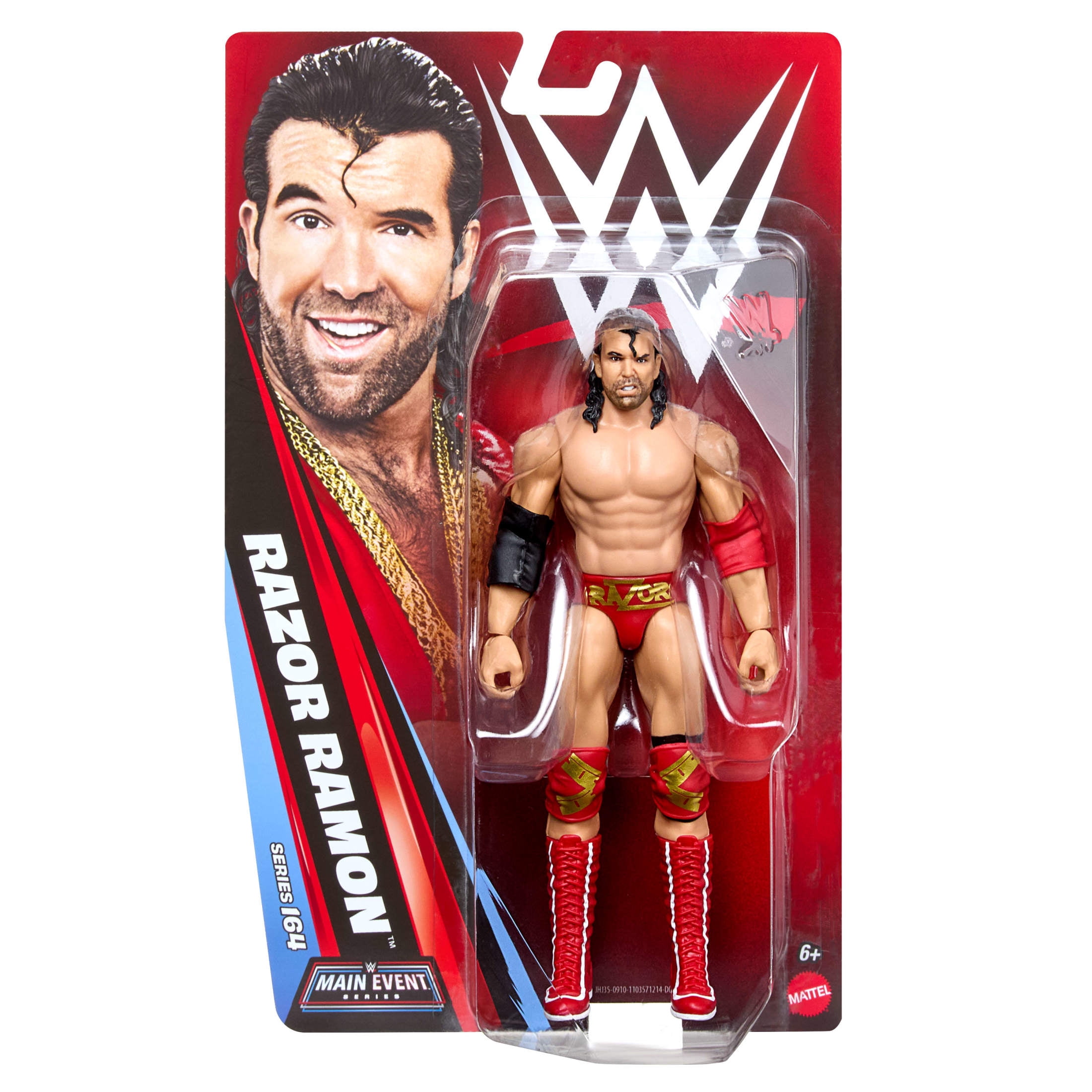 WWE Razor Ramon Action Figures, 6-inch Collectible Superstars with Articulation (Styles May Vary)