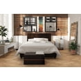 thumbnail image 4 of DHP Dakota Upholstered Faux Leather Platform Bed, Full, Brown, 4 of 17