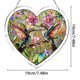 thumbnail image 2 of Acrylic Heart-shaped Puzzle Wind Chime Pendant 94-Piece Puzzle Porch Garden Wind Chime, 2 of 9