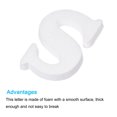 thumbnail image 3 of Uxcell Foam Letters S Letter Polystyrene Letter Foam 100mm/4 Inch EPS White, 3 of 6