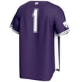 thumbnail image 3 of Men's GameDay Greats #1 Purple Kansas State Wildcats Lightweight Baseball Jersey, 3 of 4