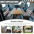 thumbnail image 3 of Uorisanigo RV Dinette Cushion Covers Replacement Camper Cushion Slipcover Breathable Soft 2 Sets RV Campers Car Bench 2-Piece Set Camper Decor, Black and White American Flag, 3 of 7