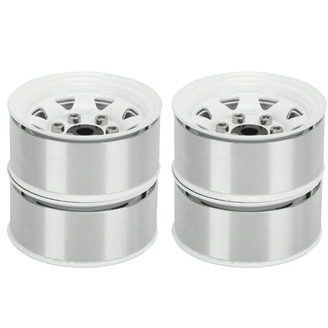 4 Pcs 1.55 Inch RC Wheel Rim Hub with Zinc Alloy Material for CC01 LC70 D90/MST Axial AX90069 Model