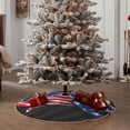 thumbnail image 4 of Sikiie Shark With USA Flag Nativity Christmas Tree Skirt, Jesus Christian Winter Holiday Tree Mat Decoration(30-48IN)36", 4 of 6
