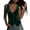 Green-Tops, variant on Velvet Vests for Women Sleeveless Button Front Slim Fit Casual Tees Party Daily Elegant Tank Tops Black L