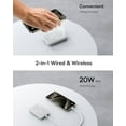 thumbnail image 6 of Baseus Magnetic 5000mAh Power Bank, Wireless Portable Charger for iPhone 17/16/15/14, Fast Charging Battery Pack, Gray, 6 of 13