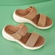 thumbnail image 4 of Zapatos Planos Casuales Sandalias Con Punta Abierta Cuña Cómodas para La Playa Junto A Piscina, 4 of 9