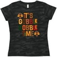 thumbnail image 3 of Inktastic Thanksgiving Gobble Time Turkey Women's T-Shirt, 3 of 5