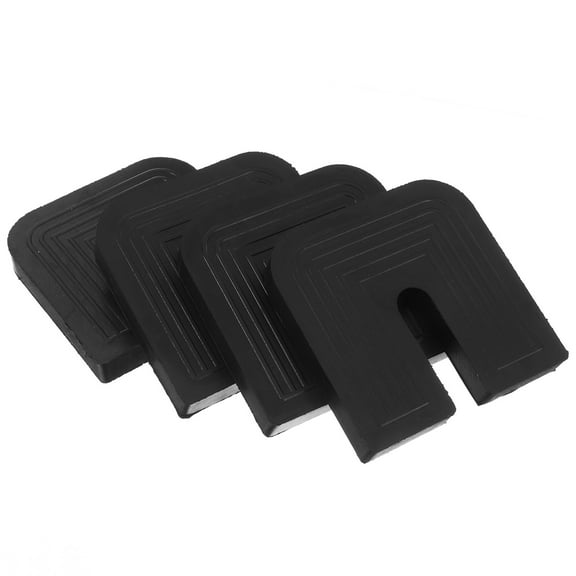 UPOUART 4pcs Air Conditioner Rubber Shock Pad Black Vibration Reduction for Air Conditioning Units