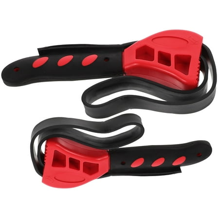 WHAMVOX 2 Pcs Wrench Opener Belt Wrench Bottle Opener Adjustable Strap Wrench 2pcs