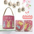 thumbnail image 4 of Rovga Non-woven Easter Basket Decoration Rabbit Bow Storage Basket Portable Bucket, 4 of 9