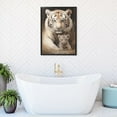 thumbnail image 7 of WFSposter White Tiger Canvas Wall Art Tiger Mother and Baby Lovely Cats Animal Picture Painting Large Animal Family Wall Decor Gallery Artwork for Bedroom Living Room Ready to Hang, 7 of 7