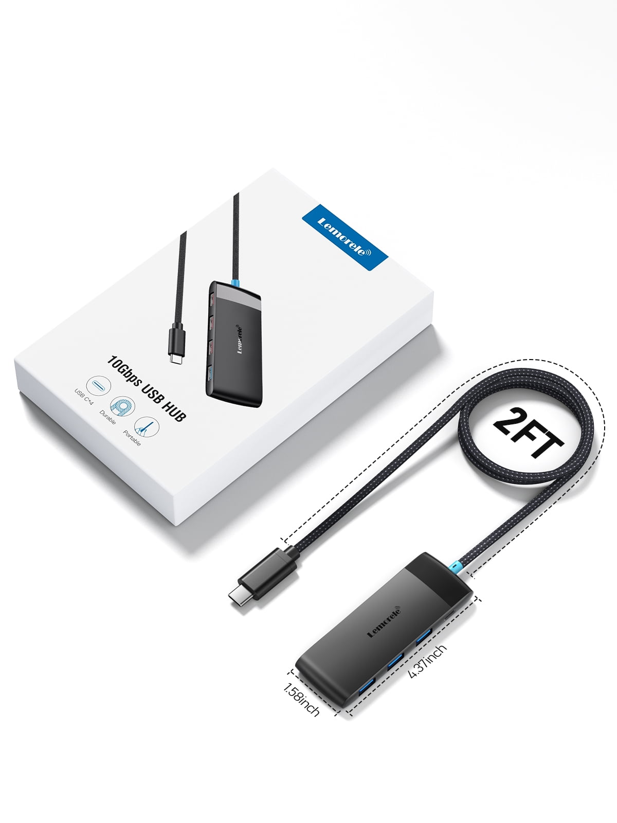 USB C Hub Docking Station 8 in 1, USB C Adapter with USB-A, USB-C Data Port, Docking Station USB C for MacBook Air/Pro, iPad, Windows