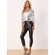 thumbnail image 2 of Blazer Corto Brillante con Lentejuelas para Mujer de manga 3/4 Blazer Abierta con Purpurina Chanqueta Corta Plata L, 2 of 6